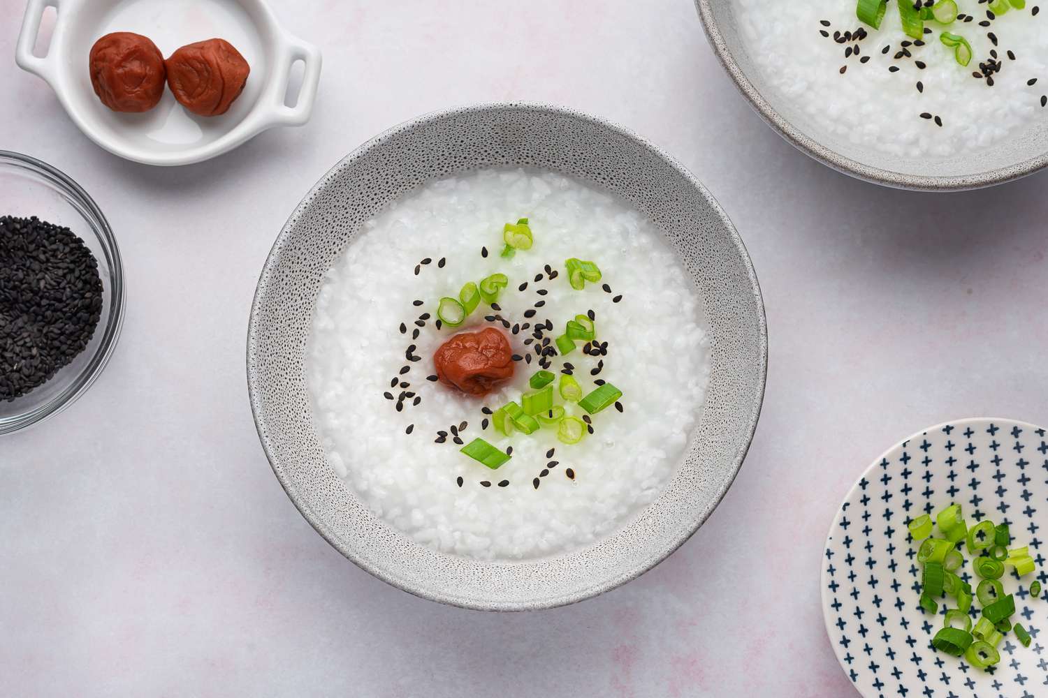 Japanese okayu rice porridge served warm for gentle digestion