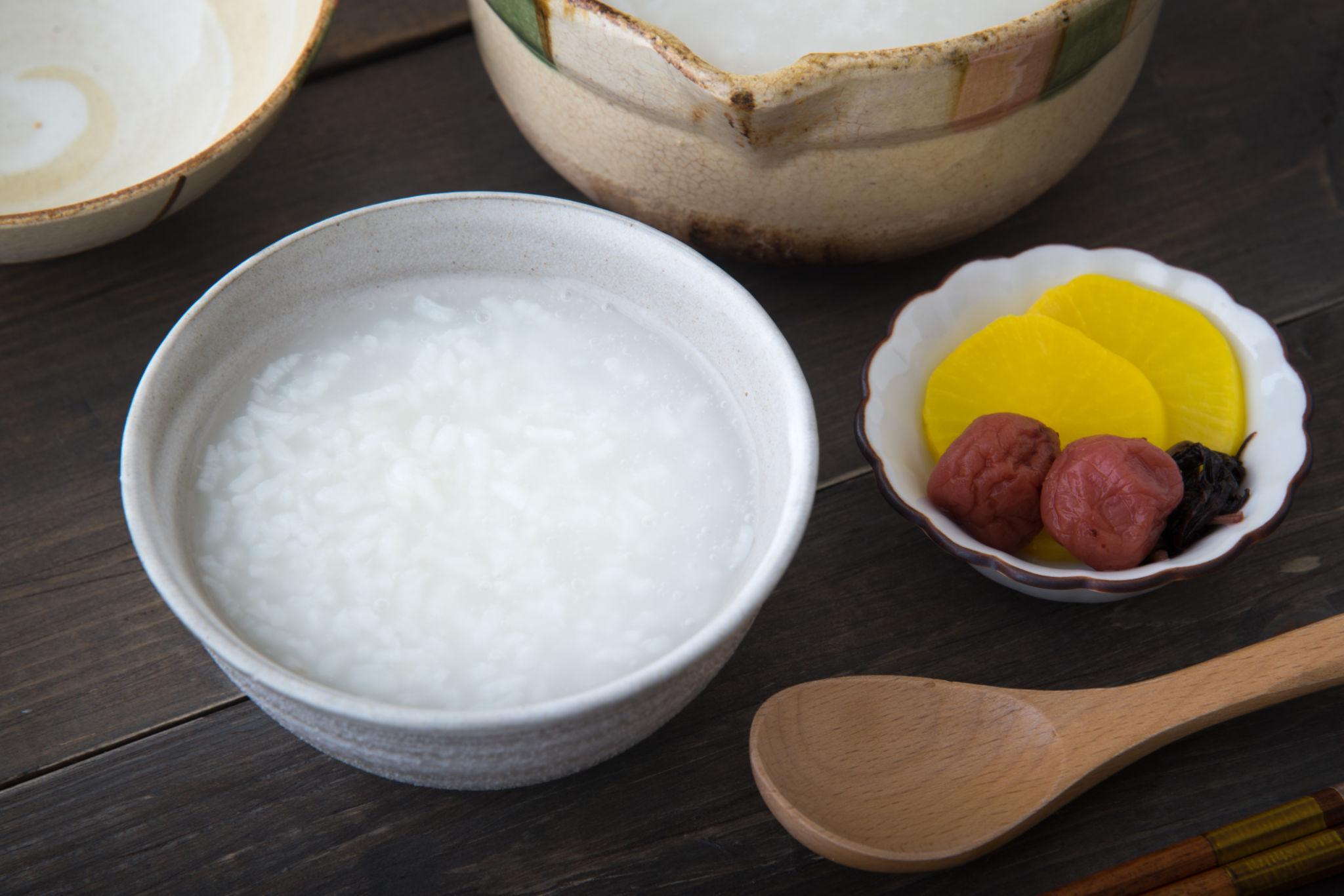 Okayu traditionally eaten in Japan during recovery or low appetite